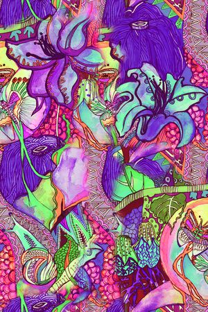 手绘印花华亿平台图片