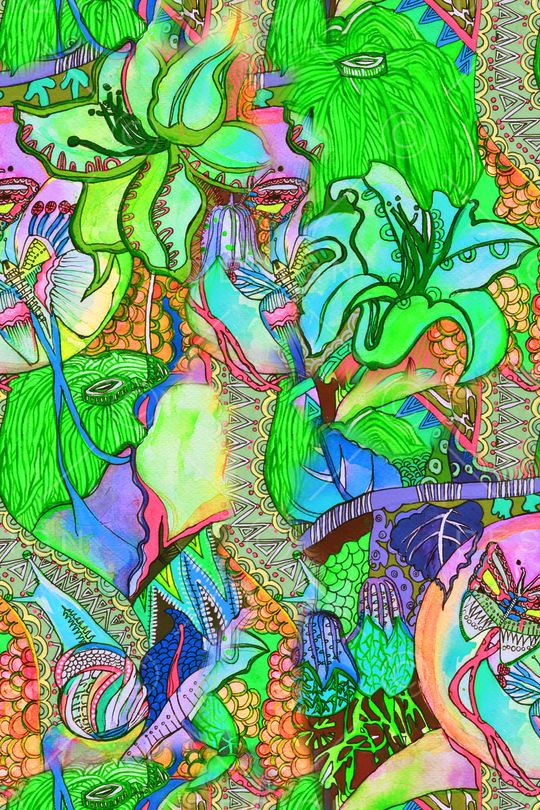 手绘印花华亿平台图片