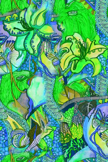 458546-原创手绘水彩花卉