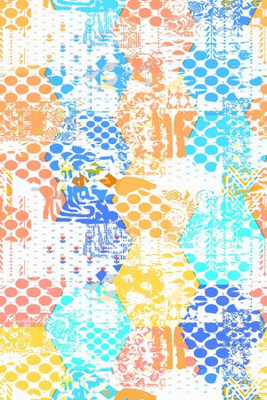 六边形印花华亿平台图片