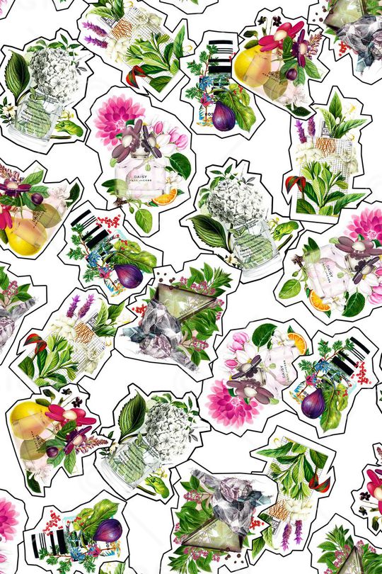 水彩花卉印花华亿平台图片