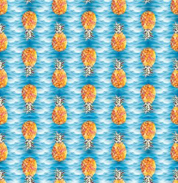 458694-时尚潮流菠萝花卉