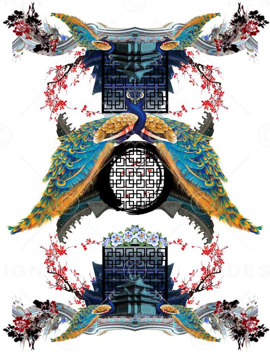 花枝时尚印花华亿平台图片