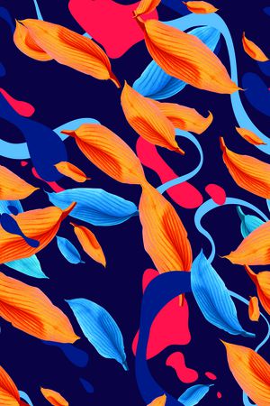 蓝叶印花华亿平台图片