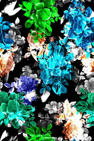 黑底印花华亿平台图片