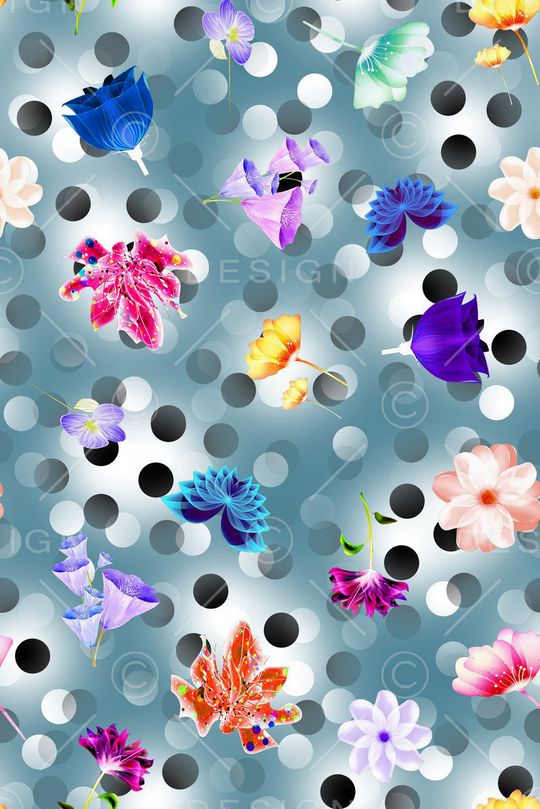 波点印花华亿平台图片