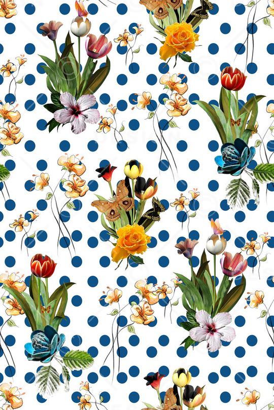 波点印花华亿平台图片