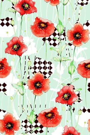 简约清新印花华亿平台图片