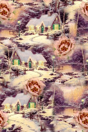 复古时尚印花华亿平台图片