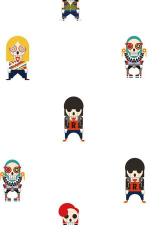 骷髅头印花华亿平台图片