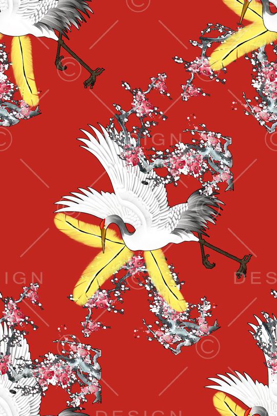 中国风印花华亿平台图片