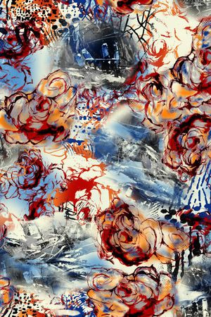 抽象印花华亿平台图片