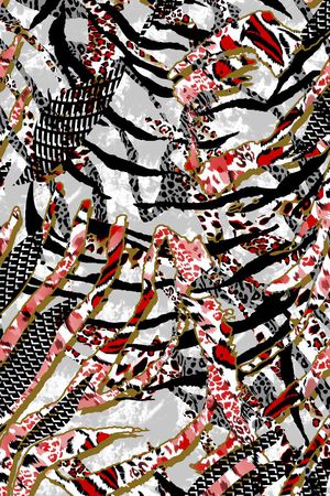 豹纹印花华亿平台图片