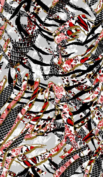 豹纹印花华亿平台图片