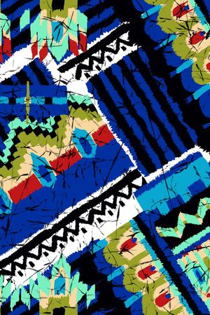 几何印花华亿平台图片