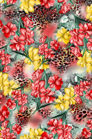 豹纹印花华亿平台图片