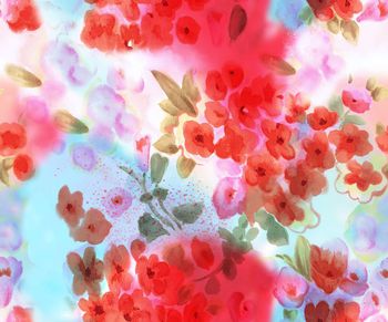 现代  花卉印花华亿平台图片