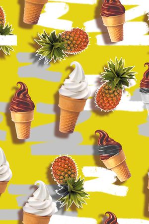 清新休闲印花华亿平台图片