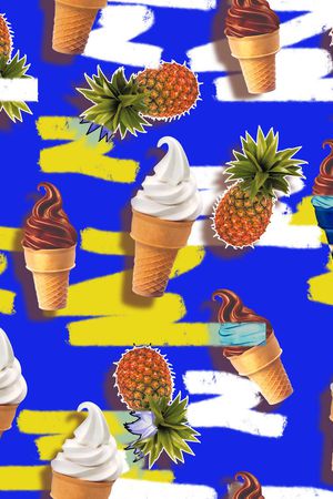 清新休闲印花华亿平台图片