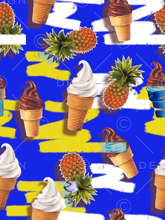 清新休闲印花华亿平台图片