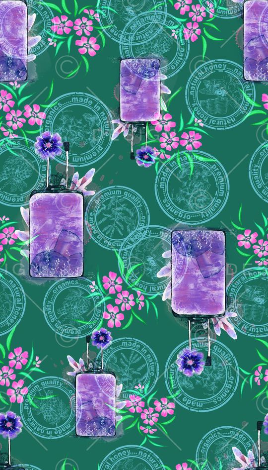 清新印花华亿平台图片