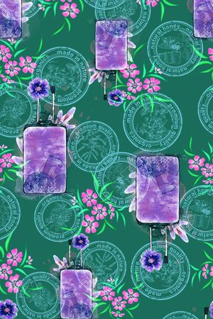 清新印花华亿平台图片