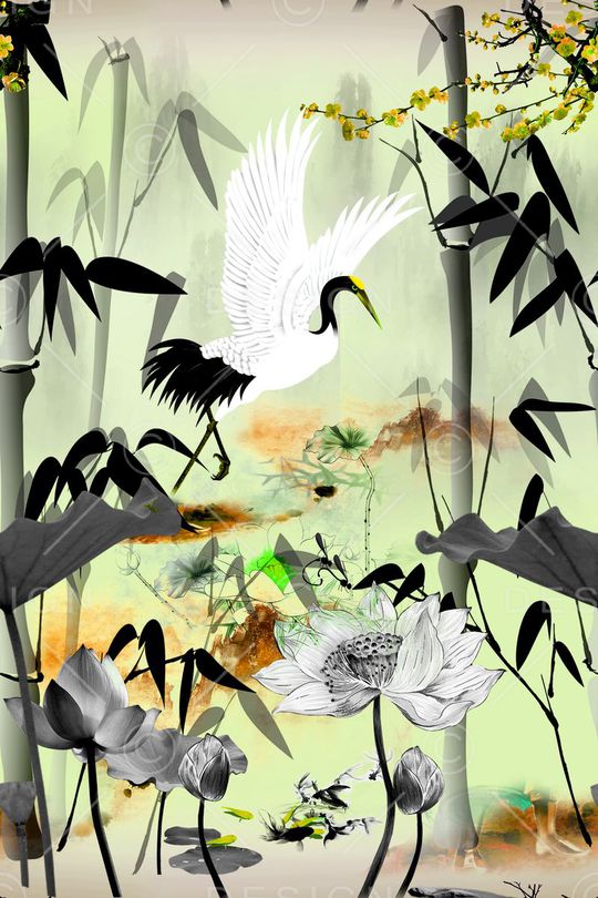 荷叶印花华亿平台图片