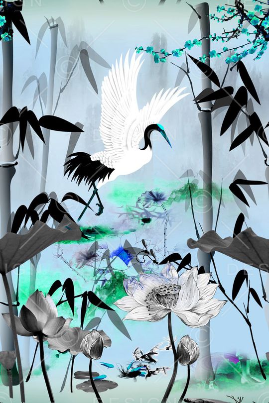 荷叶印花华亿平台图片