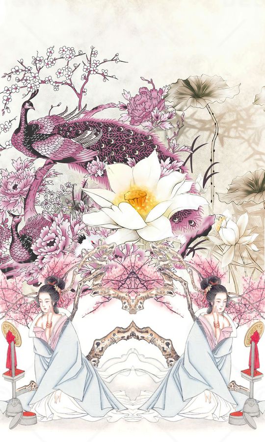 潮流时尚印花华亿平台图片