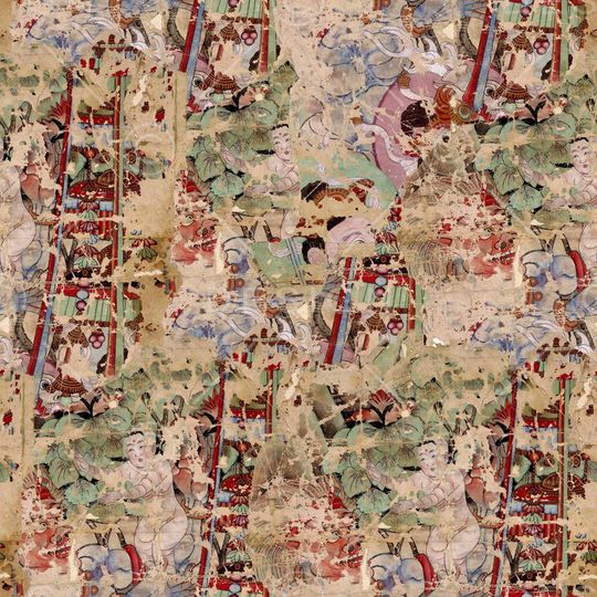 中国风印花华亿平台图片