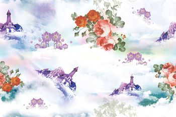 城堡印花华亿平台图片