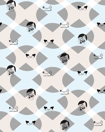 459397-趣味简笔波浪底纹衬衫华亿平台