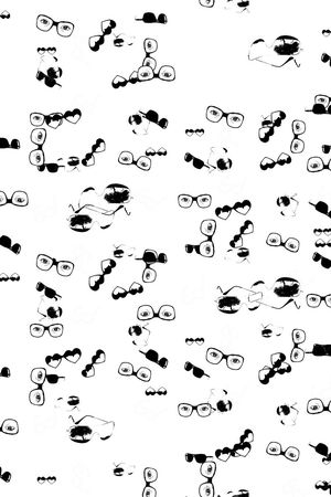 眼镜变形印花华亿平台图片