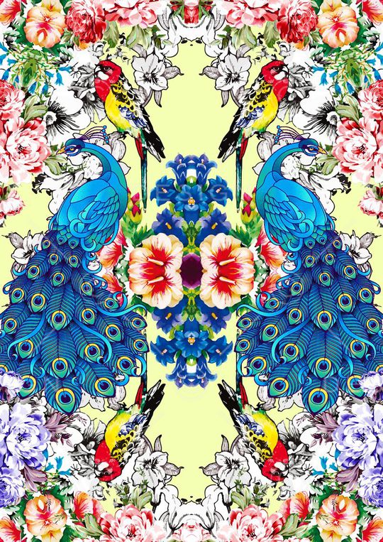 中国风印花华亿平台图片