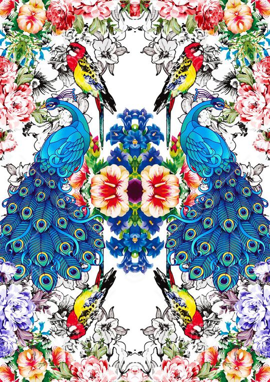 中国风印花华亿平台图片