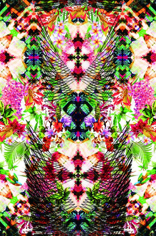 写实花朵印花华亿平台图片