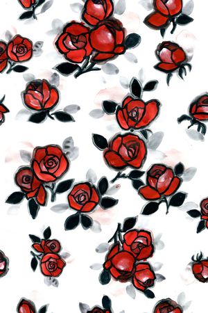 玫瑰印花华亿平台图片