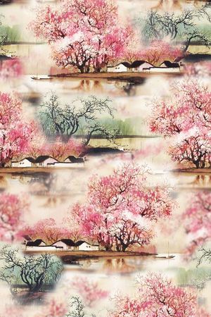 中国风印花华亿平台图片