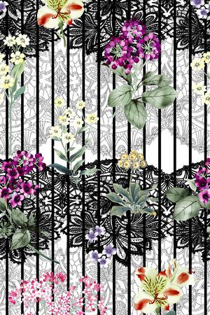 花卉印花华亿平台图片