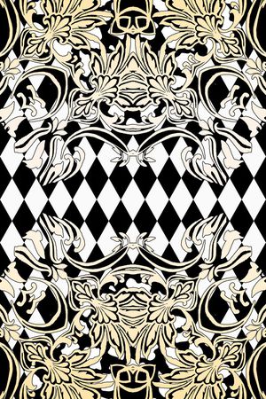 复古印花华亿平台图片