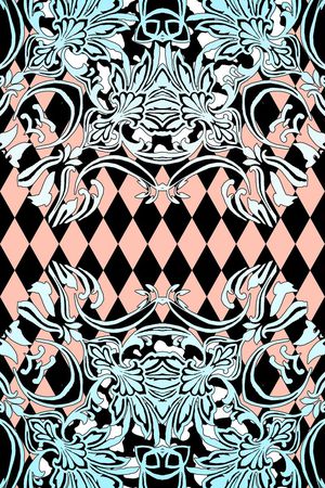 复古印花华亿平台图片