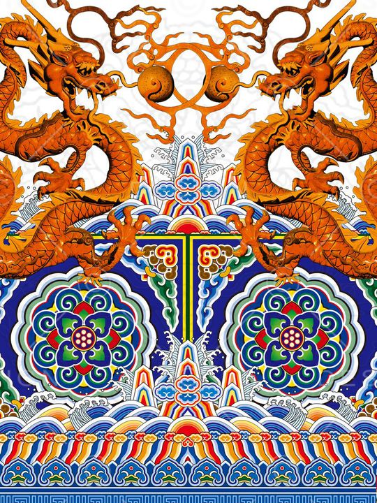 T恤中国风印花华亿平台图片