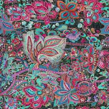 459865-纯手绘满副抽象高端大牌花卉