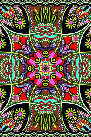 手绘民族风印花华亿平台图片