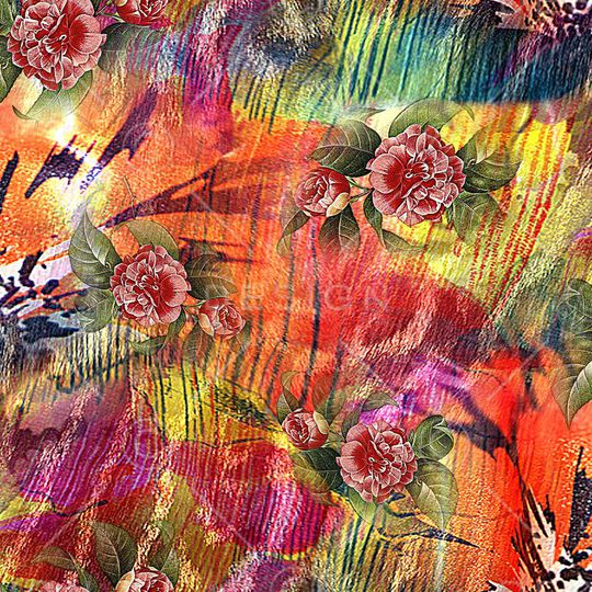 花朵印花华亿平台图片