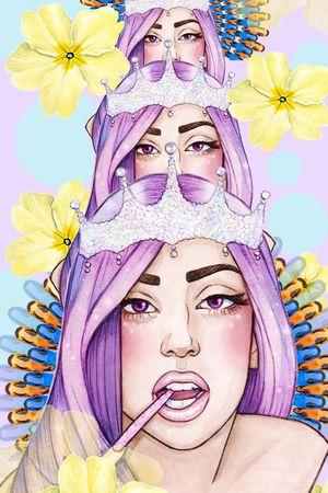 流行时尚印花华亿平台图片