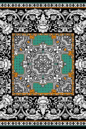 欧式宫廷风印花华亿平台图片