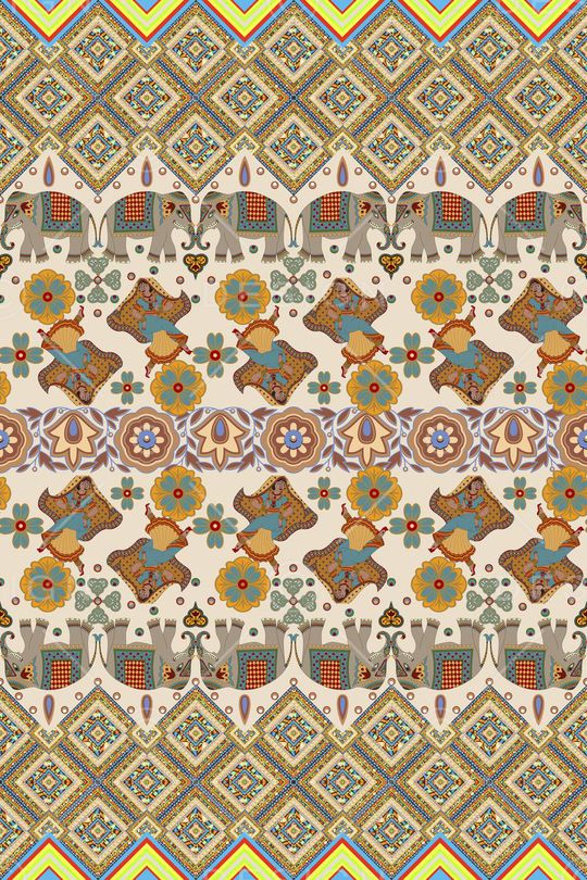 印度风情印花华亿平台图片