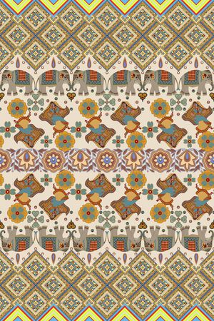 印度风情印花华亿平台图片