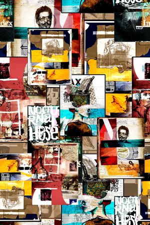 抽象印花华亿平台图片